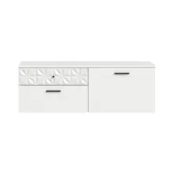 SCHUHSCHRANK Prisma Wei&szlig; B: 110 cm