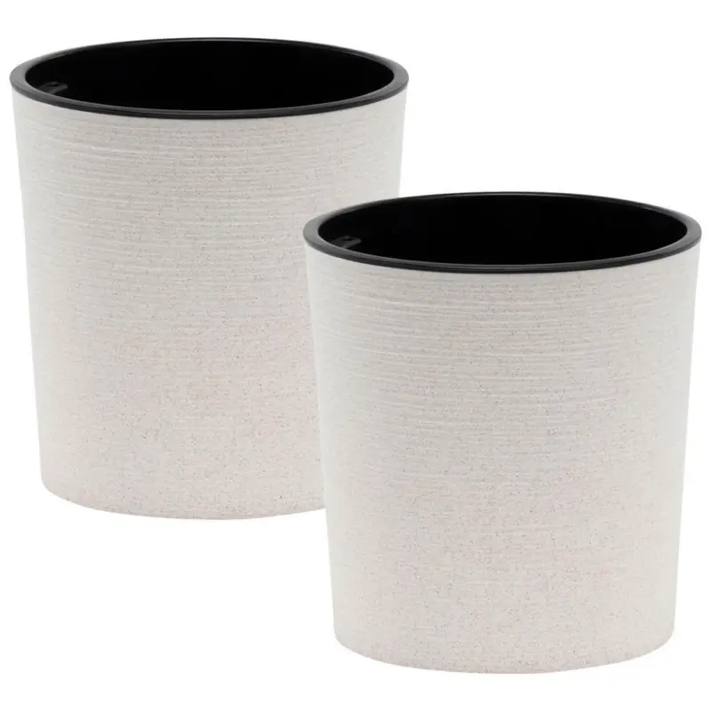 &Uuml;bertopf-Set Wei&szlig; D: 30 cm 2-teilig