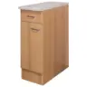 K&uuml;chenunterschrank Nano 30 cm Buche Dekor mit Lade