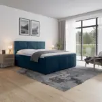 M&ouml;belix Boxspringbett mit Bettkasten Bologna 180x200 cm Blau