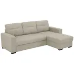 M&ouml;belix Eckschlafsofa Mediolan Silberfarben S: 240x160 cm
