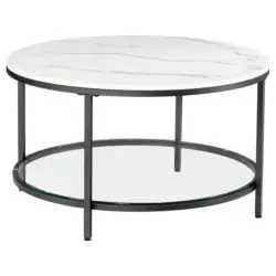 COUCHTISCH Schwarz, Wei&szlig; B: 80 cm