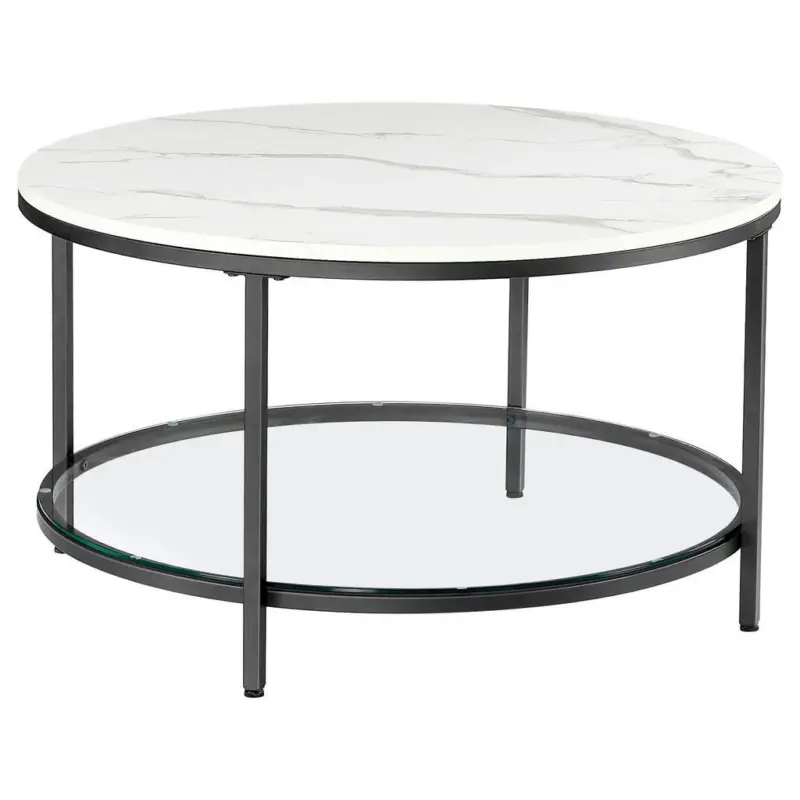 COUCHTISCH Schwarz, Wei&szlig; B: 80 cm