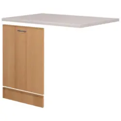 Geschirrsp&uuml;lerfront Nano 60 cm Buche m. Arbeitsplatte