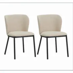 Stuhl-Set Bourges Beige B: 52 cm