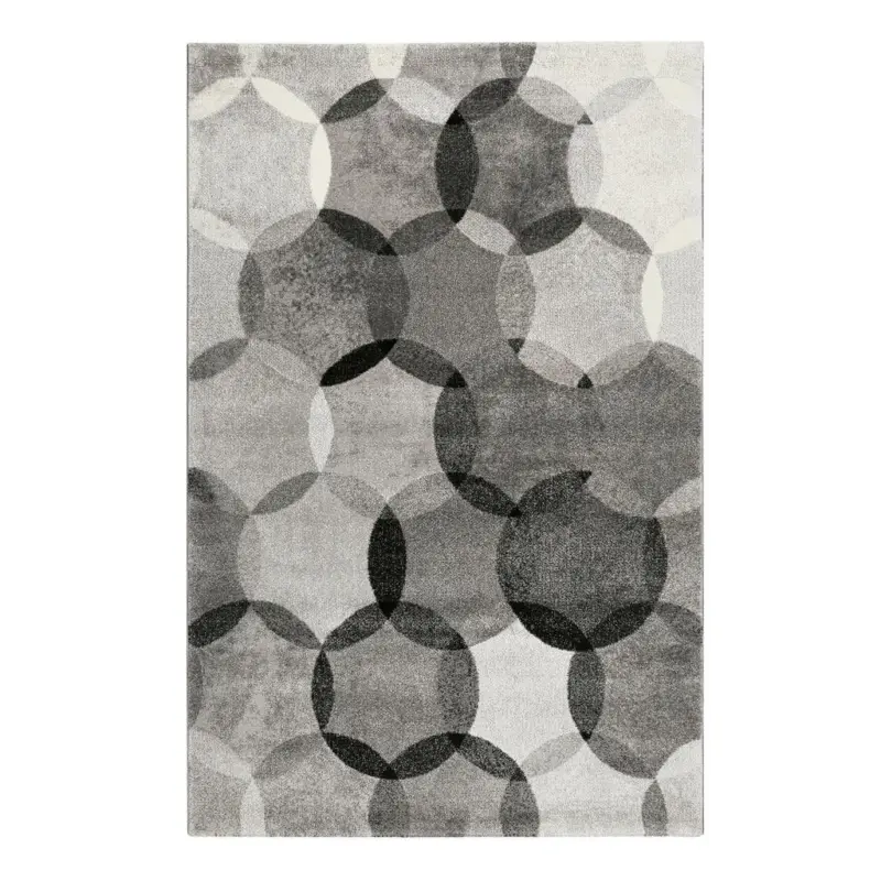 Webteppich Silber/Grau Graphik Modernina 160x225 cm