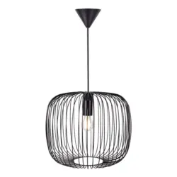 H&Auml;NGELEUCHTE Beroni Schwarz D: 40 cm