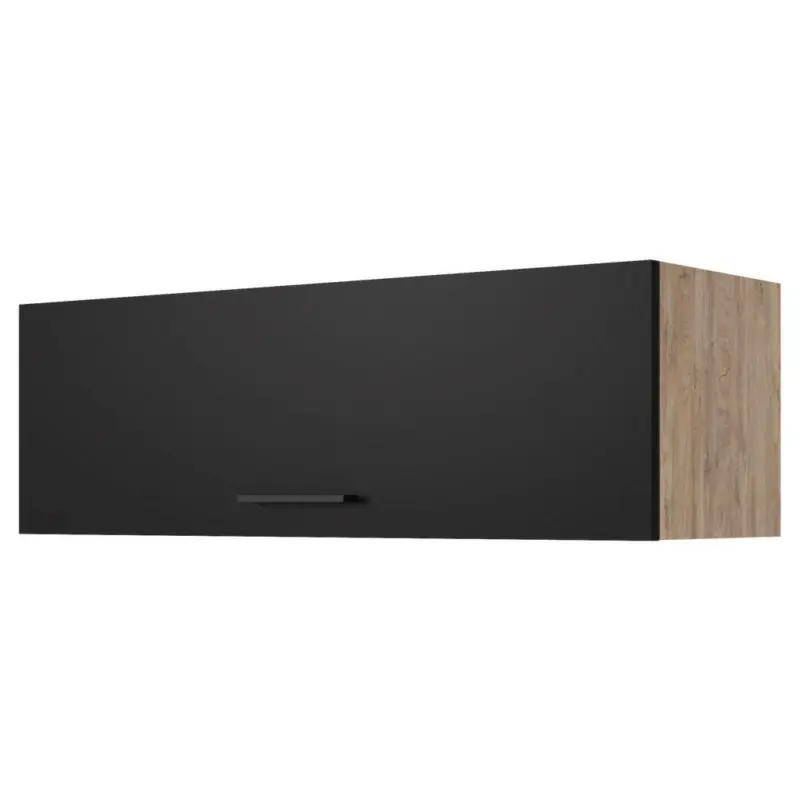 K&uuml;chenoberschrank Capri Eiche/Schwarz B: 100 cm