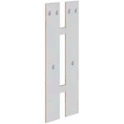 WANDGARDEROBE Salia Wei&szlig;/Honigeiche