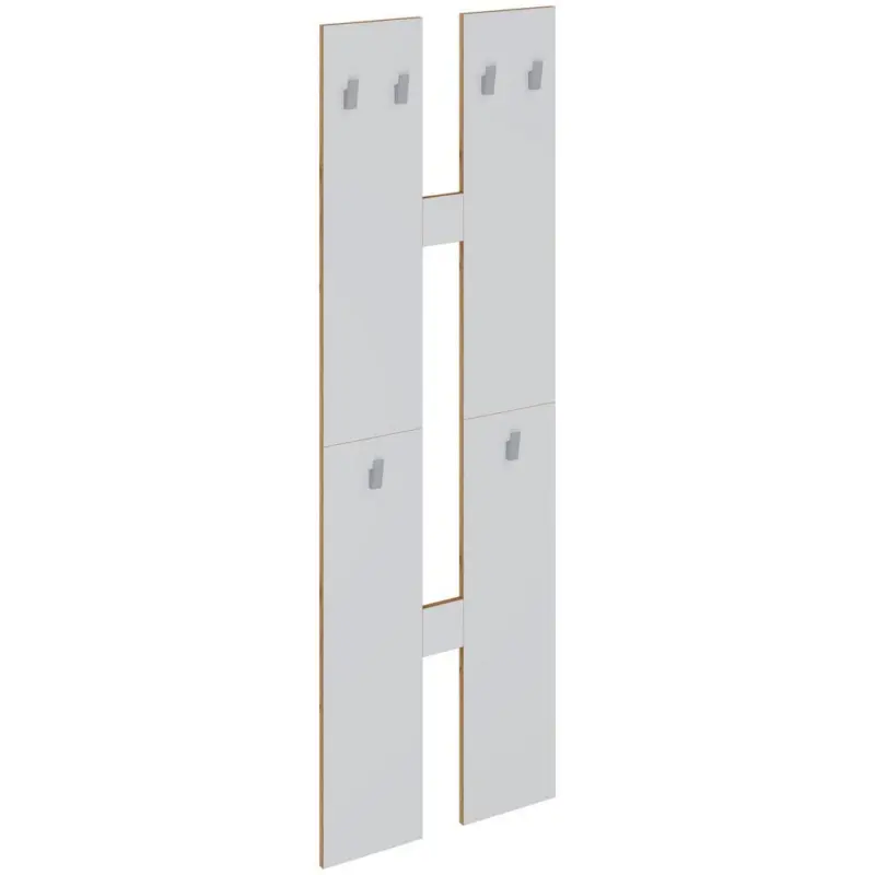 WANDGARDEROBE Salia Wei&szlig;/Honigeiche