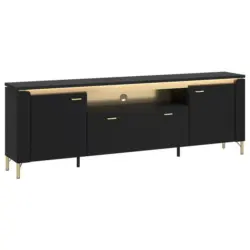 TV-Element Norica Goldfarben/Schwarz B: 200,3 cm
