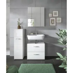 BADEZIMMER Ice Wei&szlig; HG B: 90 cm
