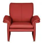 M&ouml;belix Sessel Comodo Echtleder rot B: 93 cm