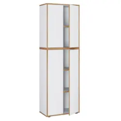 Aktenschrank Salia Wei&szlig;, Honigeiche B: 60 cm