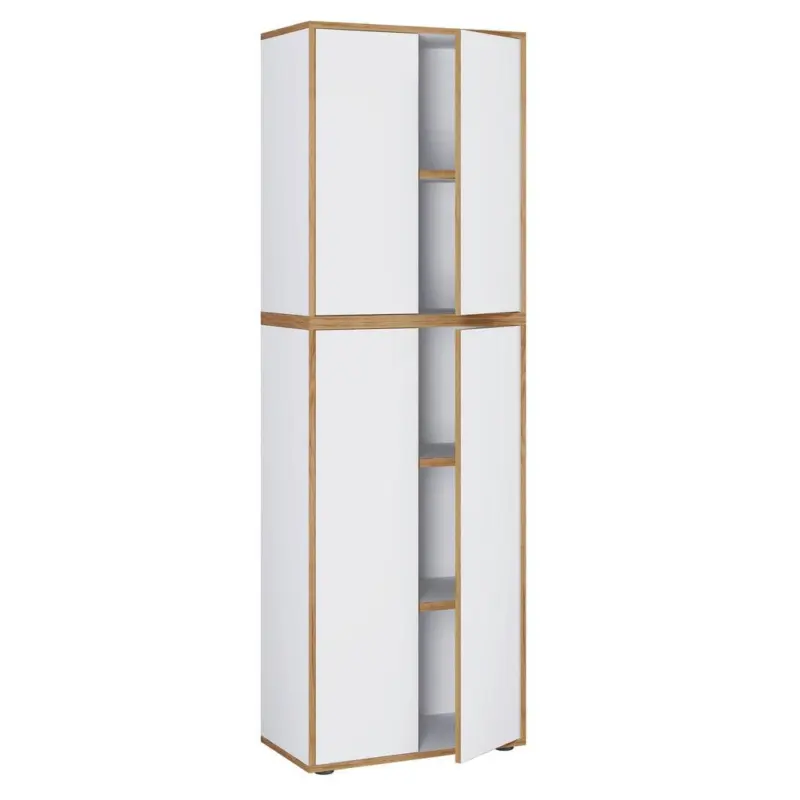 Aktenschrank Salia Wei&szlig;, Honigeiche B: 60 cm