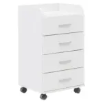 M&ouml;belix Rollcontainer Wei&szlig; BxHxT: 40x70,5x33 cm