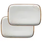 M&ouml;belix SERVIERPLATTEN-SET Pintar Blau/Beige, 2-teilig
