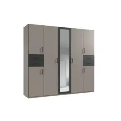 Dreht&uuml;renschrank Vegas Sahara/Graphit/Grau B: 225 cm