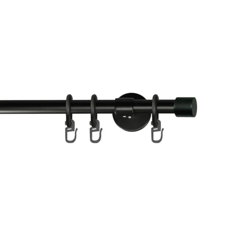 Vorhangstange Schwarz, 410 cm