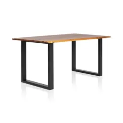 ESSTISCH Schwarz/Cognac B: 180 cm