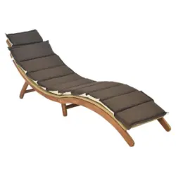 Sonnenliege Capri Akazienholz/ Metall/Kunststoff mit Auflage