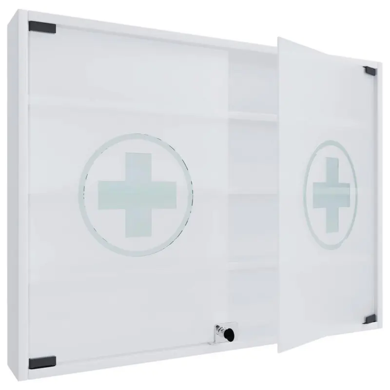 MEDIZINSCHRANK Hustila Wei&szlig; B: 80 cm