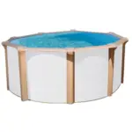 M&ouml;belix Stahlwandpool rund Steely De Luxe mit Leiter &Oslash; 460 cm