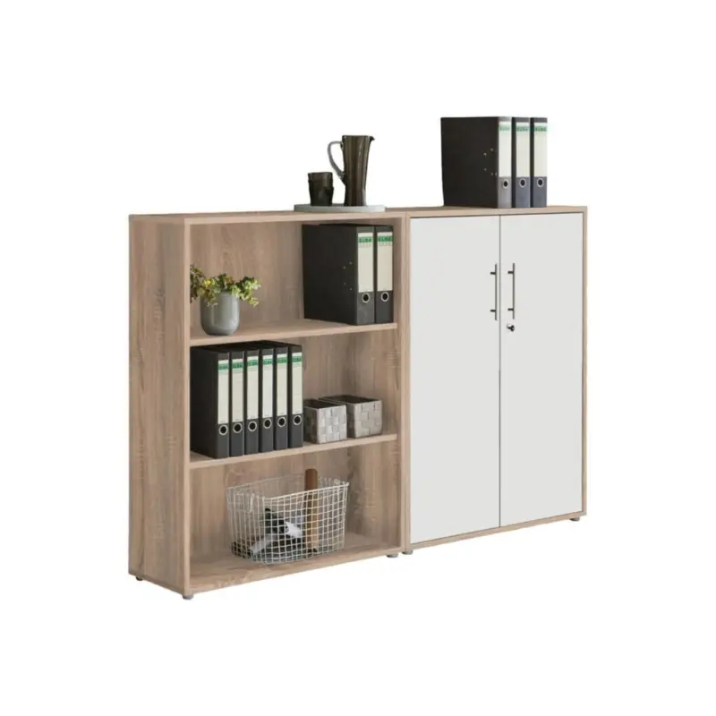 Office Edition B: 168,8 cm Sonoma Eiche/Wei&szlig;