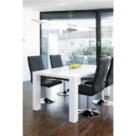 M&ouml;belix TISCHGRUPPE Schwarz/Silberfarben 160 cm