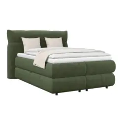 Boxspringbett Carmelo Dunkelgr&uuml;n 140x200 cm H5