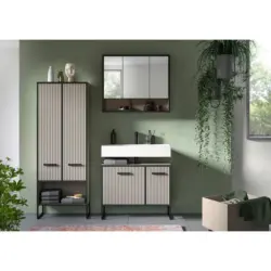 BADEZIMMER Bagno Schwarz/Kaschmir B:139cm