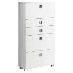 Midischrank m. Laden Quadra B: 65 cm Wei&szlig;