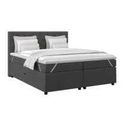 Boxspringbett ELIO Graphitfarben 160x200 cm H3