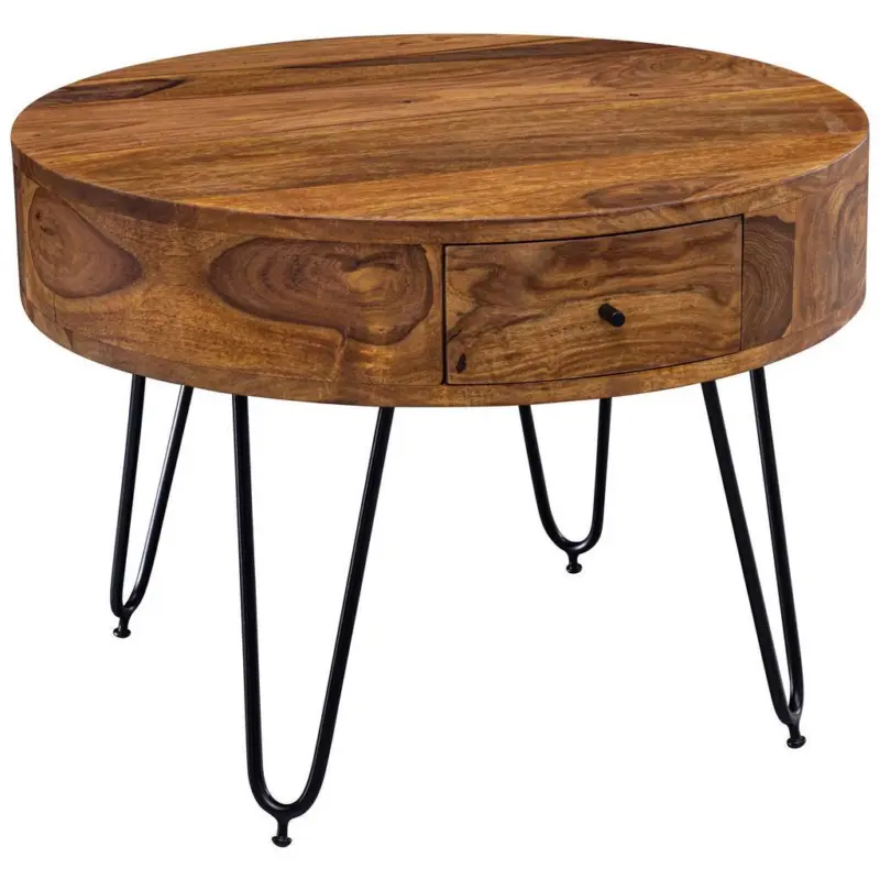 Couchtisch Holz mit Laden Sheesham massiv