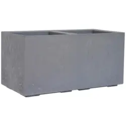Blumenkasten Betonoptik Grau, B: 80 cm