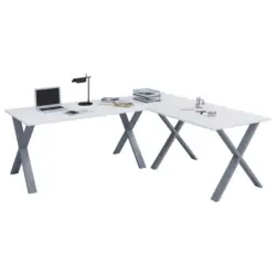Eckschreibtisch Lona *Wei&szlig; B: 50 cm