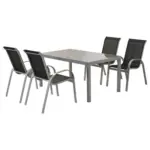 M&ouml;belix Gartenm&ouml;bel Set 5-teilig. Amalfi aus Aluminium