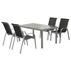 Gartenm&ouml;bel Set 5-teilig. Amalfi aus Aluminium