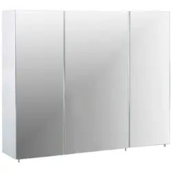 Spiegelschrank Basic 900 3 T&uuml;ren, Wei&szlig;
