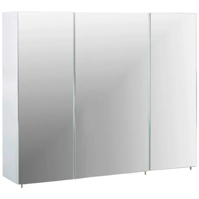 Spiegelschrank Basic 900 3 T&uuml;ren, Wei&szlig;