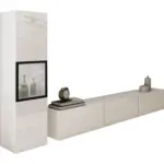 M&ouml;belix Wohnwand Berlin I Wei&szlig; B: 210 cm