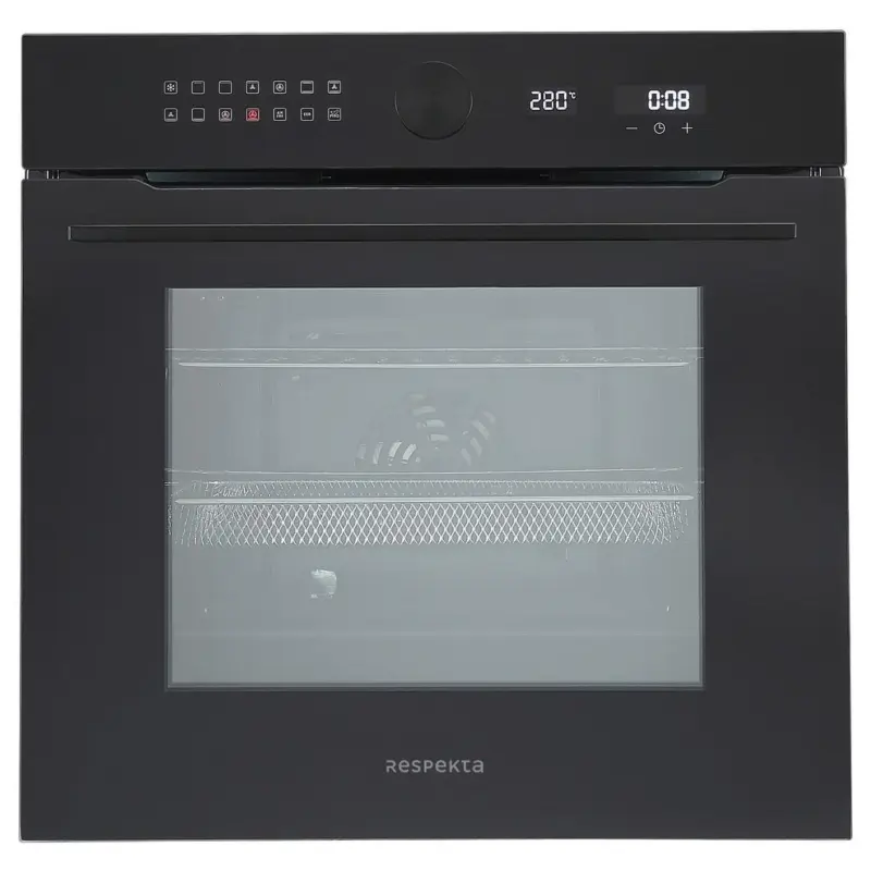 Einbaubackofen Adrian Schwarz B: 59,5 cm