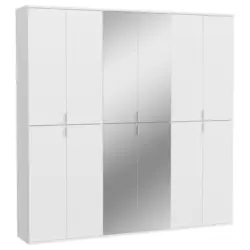 DREHT&Uuml;RENSCHRANK Projekt X Wei&szlig; HG B: 183 cm