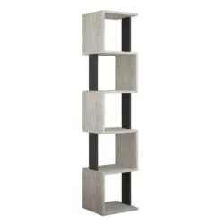 B&uuml;cherwand Piri Anthrazit/Grauwei&szlig; B: 35 cm
