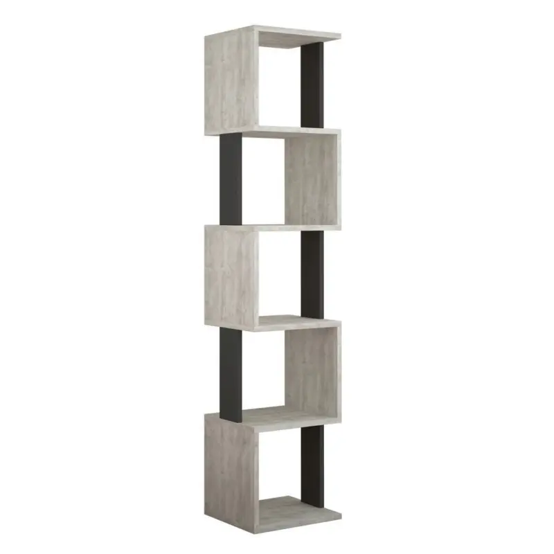B&uuml;cherwand Piri Anthrazit/Grauwei&szlig; B: 35 cm