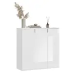 M&ouml;belix KOMMODE Wei&szlig; Hochglanz, B: 91 cm