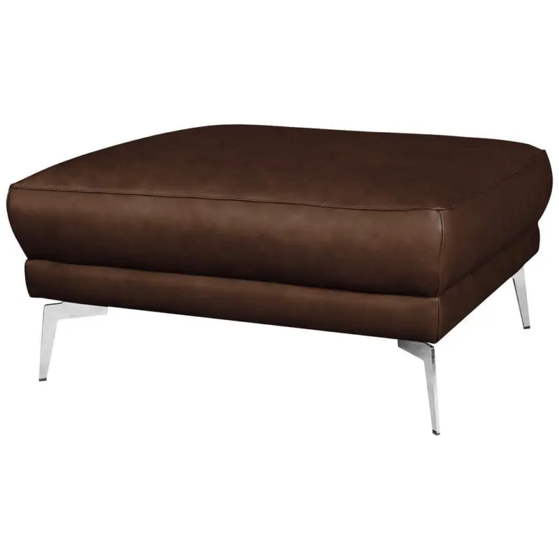 Hocker Spring Dunkelbraun Chrom B: 96 cm