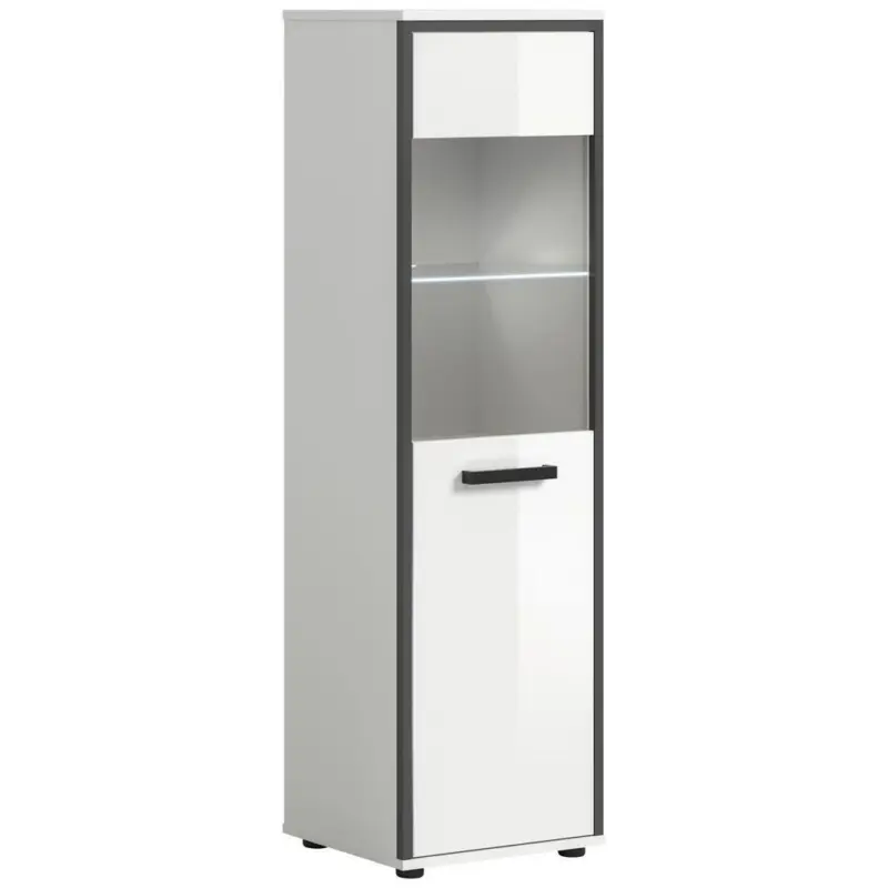 MIDISCHRANK Kojak, Wei&szlig; Hochglanz B: 40 cm
