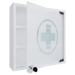 MEDIZINSCHRANK Hustila Wei&szlig; B: 40 cm