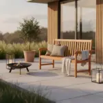 M&ouml;belix Gartenbank Echtholz 3-Sitzer Santos mit R&uuml;ckenlehne